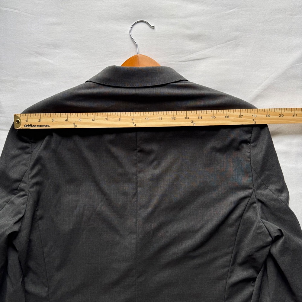 Hugo Boss Mens 40R Charcoal Gray Stretch Tailoring Wool Blazer Sport Coat 40 R - Picture 14 of 15